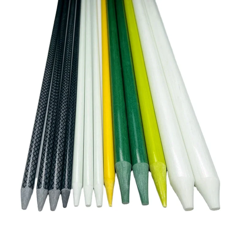 M10 FRP Garden Stakes Hot Sale Made in China Factory Direct Fiberglass Tree Nursery Stake Fiberglass Tree Stake Uv protection