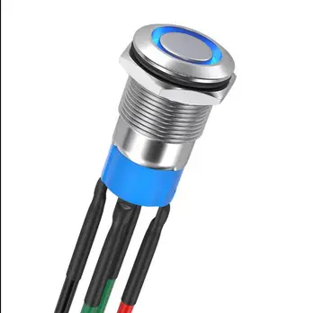 Pannello Interruttori Accensione Auto DC12V - Pulsante Start Motorino, Interruttore A Levetta Con LED Blu, Per Auto Da Corsa