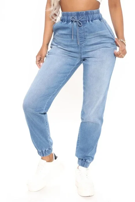 in Stock Items New Fashion Style Plus Size for Fat Women's Jeans High  Waisted Ripped Jeans Women Wholesale - China Jean Jacket Women Denim and  Women Sex Jeans price
