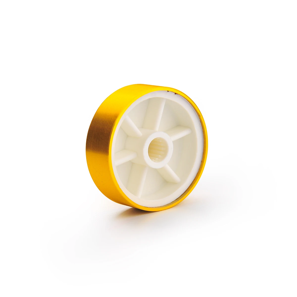 30mm Gold Anodized Aluminum Potentiometer Knob with 6mm D Shaft