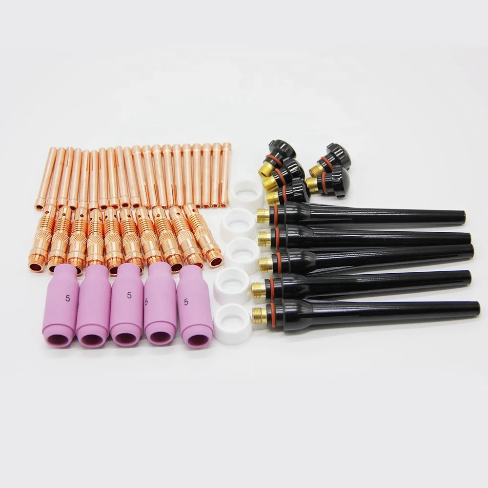 Huarui TIG Torch Consumables Ceramic Nozzle Collet TIG Welding Accessory for WP17 WP18 WP26 TIG Welding Torch