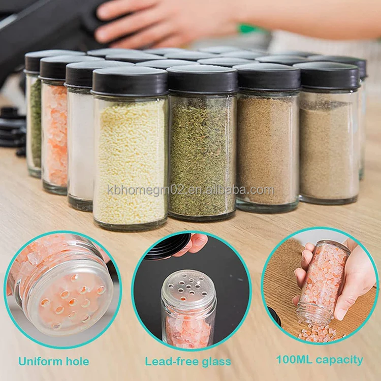 K&B Rotating Spice Rack Organizer 360 Degree Ferris Wheel Spin with 18 ...
