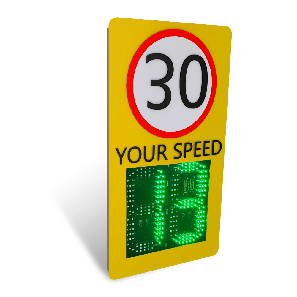 Speed Radar Sign With Radar