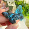 Calaveras de mariposa Labradorita Blue Flash
