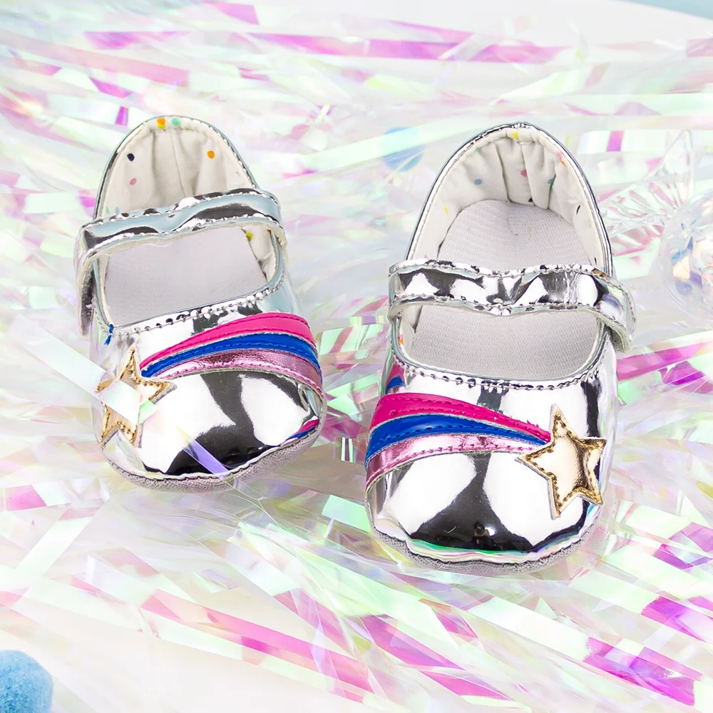 
Модные Туфли Мэри Джейн из искусственной кожи на мягкой подошве для маленьких девочек 