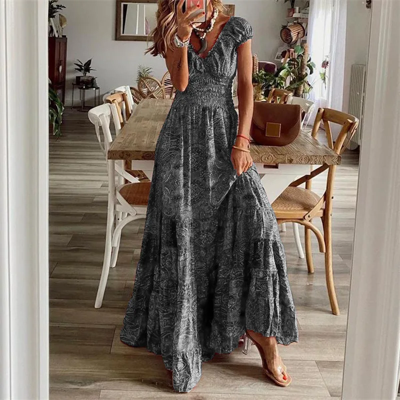 : Womens Dresses Summer 2023 Fashion Bohemian Swing