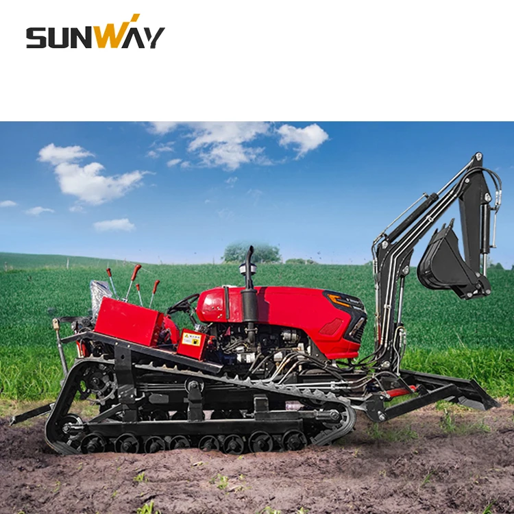 China 30 in 1 Multifucitonal Mini Farm Crawler Tractor With Tiller Rotavator Price in Philippines