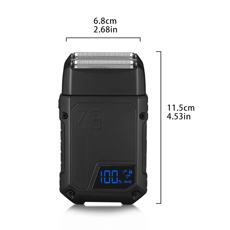 Dual Blade USB Charging Electric Shaver Full Body Water Washing Model for Whitening Optical Head for Household and RV Use details