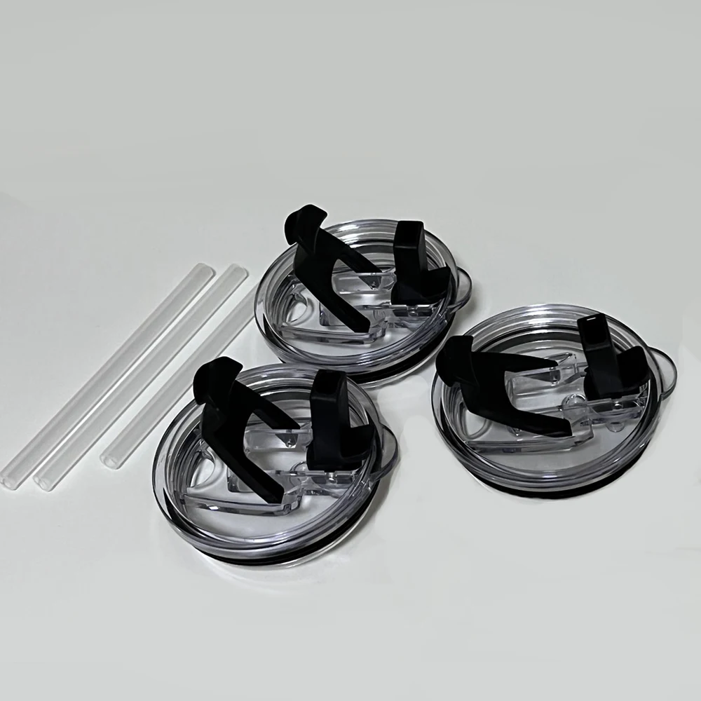 6 Pcs Magnetic Tumbler Lids for Yeti Rambler, 30oz Spillproof Replacement Cover w/Magnetic Splash Resistant Slider for Yeti Rambler Ozark Trail Old