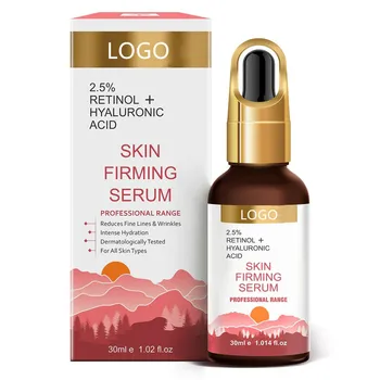 Private Label Anti Aging Skin Firming Serum 2.5% Retinol Face Serum with Hyaluronic Acid