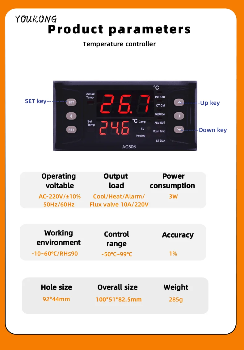 Digital Water Chiller Solenoid Thermostat Lcd Temperature Controller ...