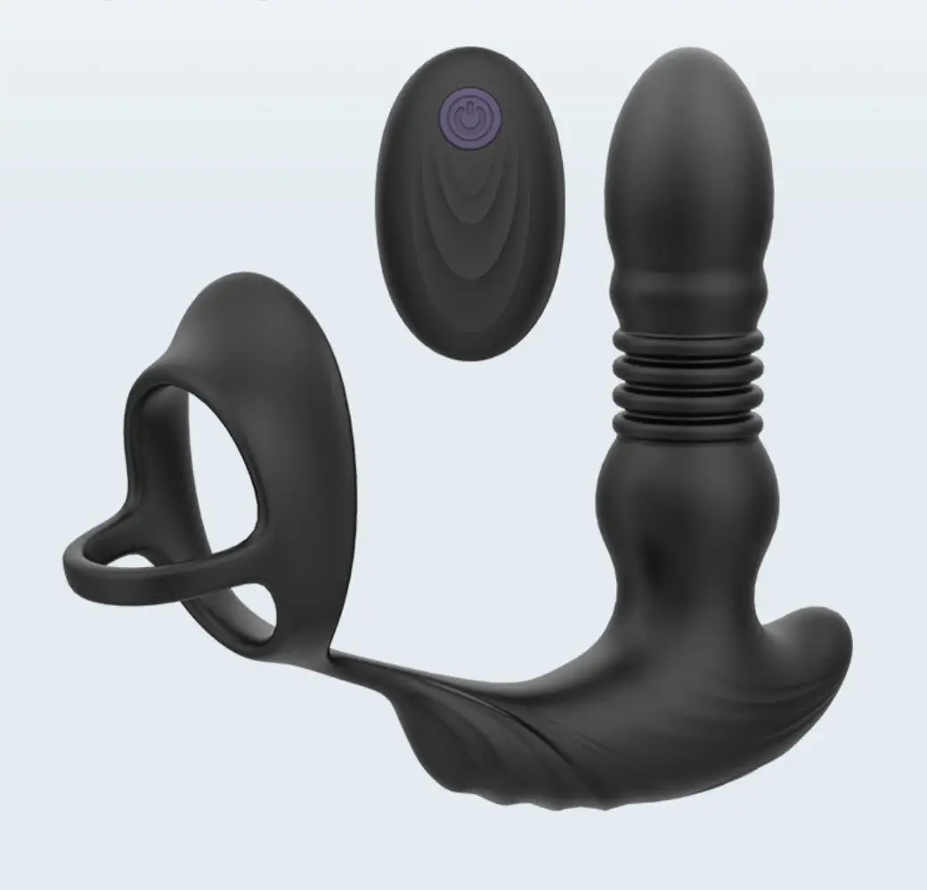 New Vibrating Anal Vibrator With Penis Ring Prostate Massage Machine  Thrusting Butt Plug Vibrator For Men Women Anal Sex Toys - Buy Vibrating  Anal Butt Plug Prostate Massager,Prostate Massage ...