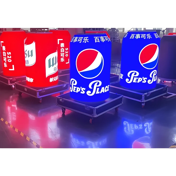 Customized Beer Cola Cans Par LED Screen Spherical Round Ball LED Screen Display