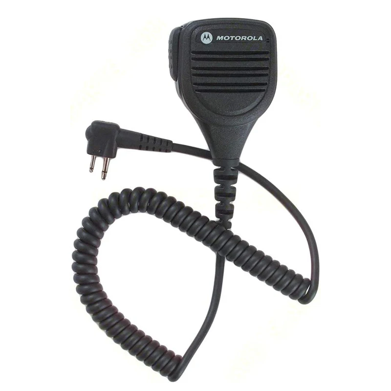 Motorola Original OEM PMMN4013 PMMN4013A Remote Speaker Microphone with 3.5mm Audio Jack Coiled Cord Swivel Clip