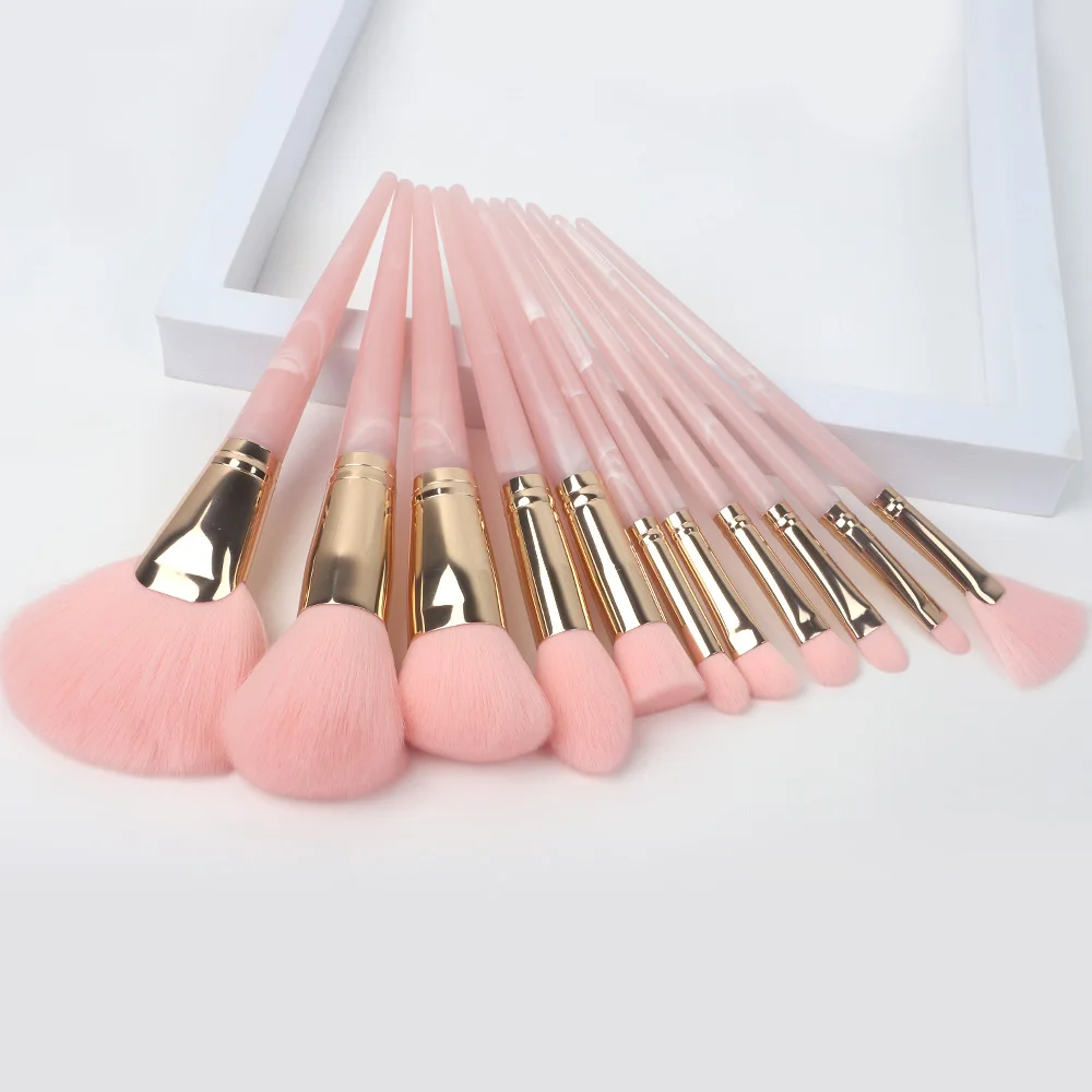 20sets 10 Pieces Marble Pattern Makeup Brush Set 5 Large and 5