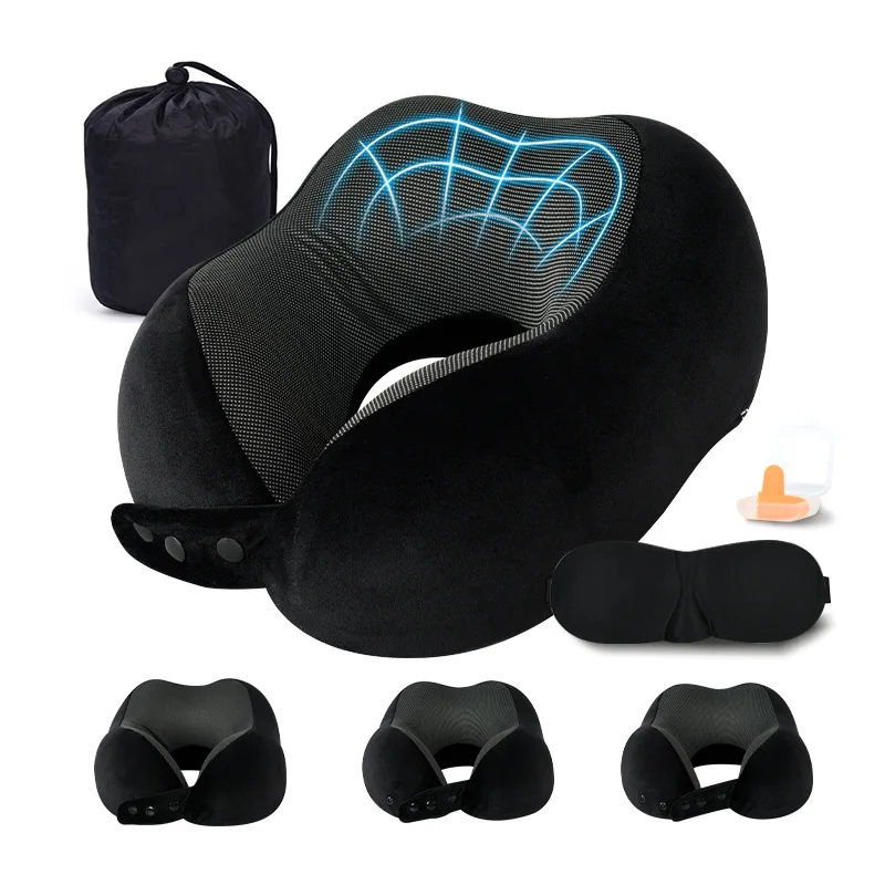 Travel Pillow with Snap Buttons Image 1