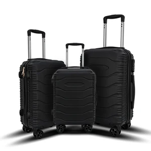 2026 Popular Durable ABS Aluminum Carry-On Luggage Boarding Trolley with 360 Wheels Lock Opening Design and Zipper Features