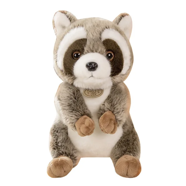 Hot American Raccoon Simulative Plush Stuffed Animal Toy Children's & Girls' Holiday Gift Wholesale Machine Doll