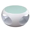 Round coffee table-white surface
