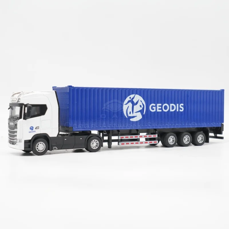 【L】O.A.S Container Model Factory Shipping Gift Customized 1:50 GEODIS Alloy Material Truck Toy Scale Model