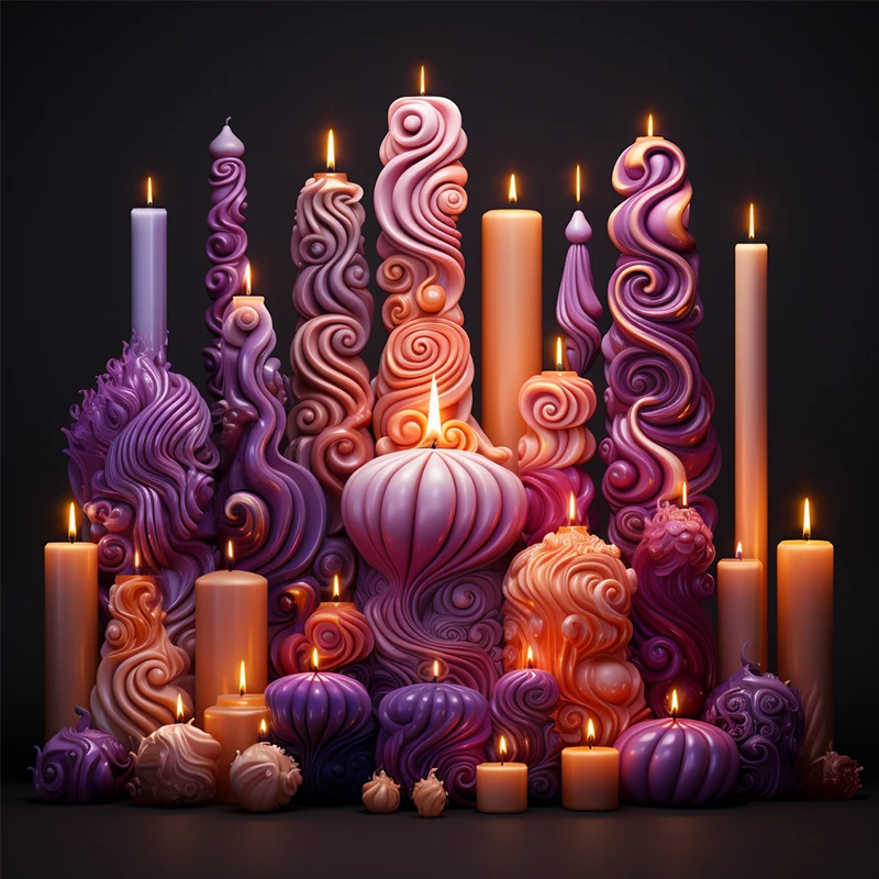 Dumo Customization Colorful Candle Silicone Molds For Candle Making