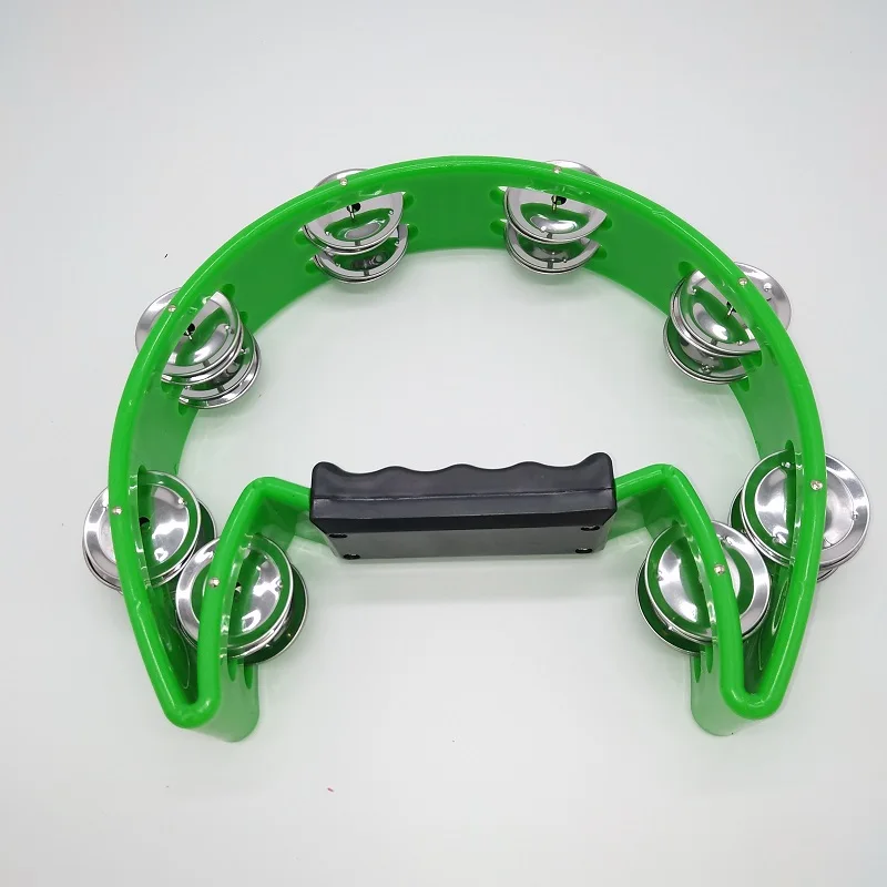Tambourine Jingles for Dance Party and Ktv Half Moon Tambourine
