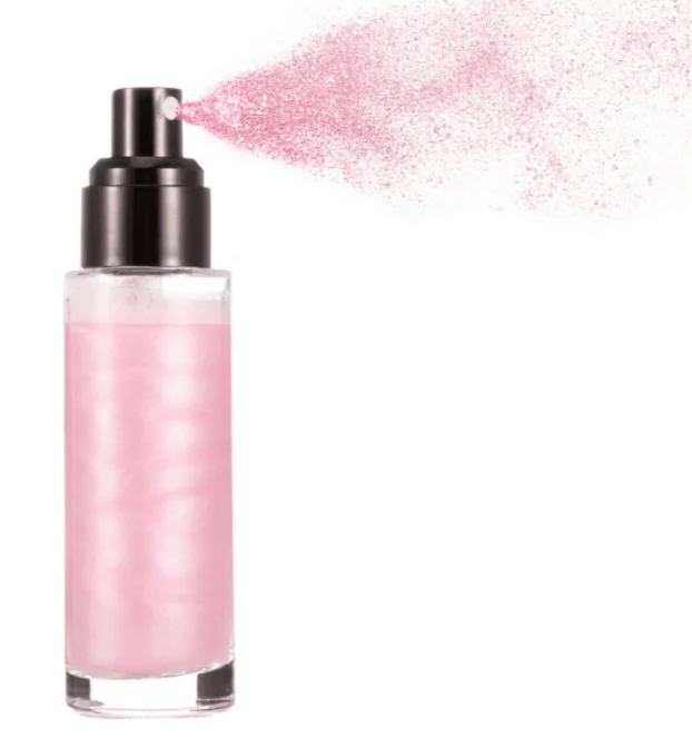 Хит продаж, мерцающий Хайлайтер для лица, частная этикетка, мерцающий Водонепроницаемый Жидкий Хайлайтер для макияжа, спрей