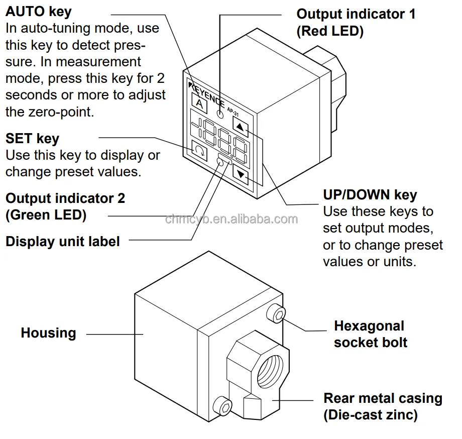 Original Keyence Pressure Switch Twocolor Digital Display Pressure