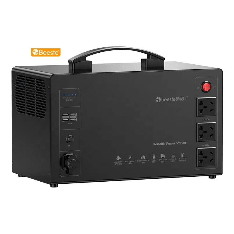
Beeste 220V BT2000 1382Wh 432000mAh 3 x AC интерфейсы внешняя powerstation 2000w портативная электростанция 