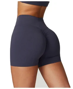 High Waist Ladies Fitness Shorts XL Spandex Yoga Pants Elastic Waist Closure Sweat-Wicking Soft Solid Printed Pattern Leggings
