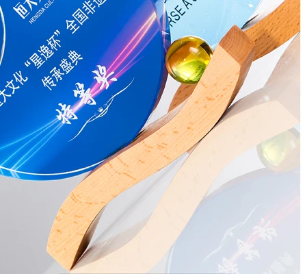 product wholesale customization personalized wooden award trophy sports crystal trophy-36