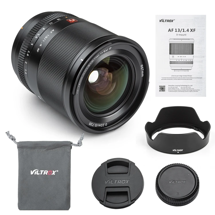 VILTROX AF13/1.4XF Wide Angle Camera Prime Lens APS-C Auto Focus F1.4 Large Aperture X-Mount Lens for Fujifilm