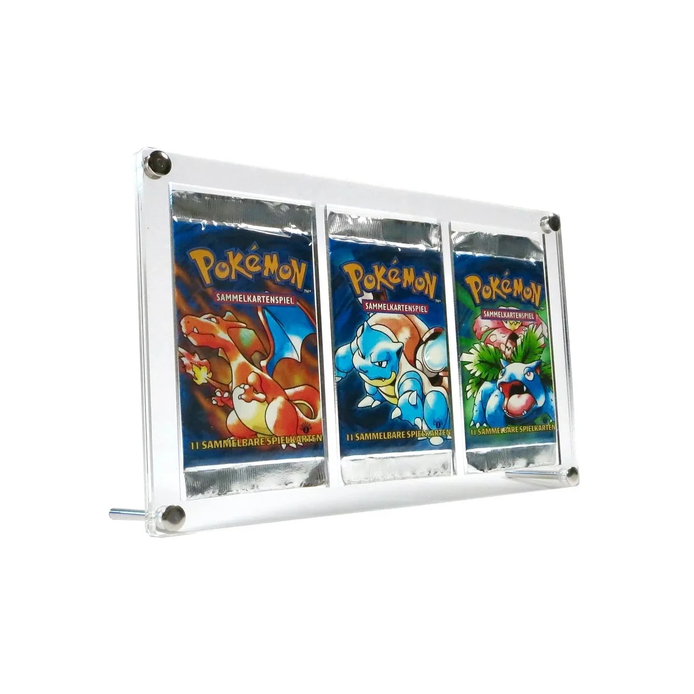 Clear 6 Slot Pokemon Booster Pack Dispenser Acrylic Tcg Trading Card