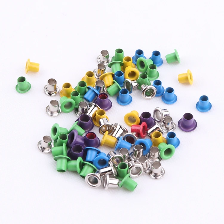 Оптовая продажа, маленькое Латунное металлическое кольцо с люверсами для одежды и обуви