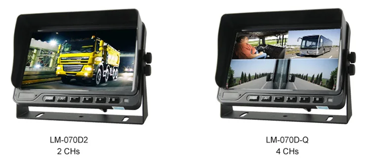 12V-32V Digital CVBS AHD Dashboard Car Video 7 Inch LCD Display 7 Car Monitor supplier