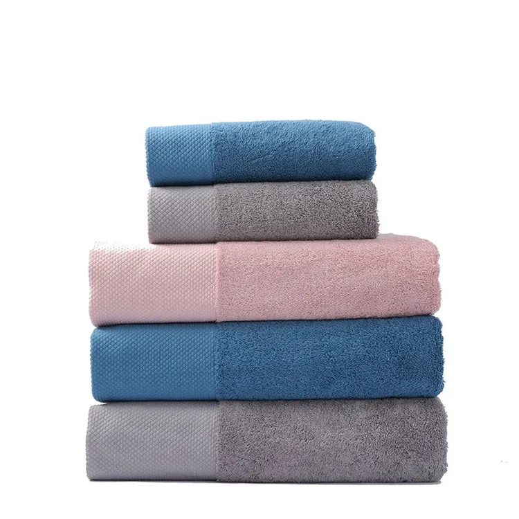 Luxury Custom Towels bath set Soft 100% cotton  hotel bath linens towel