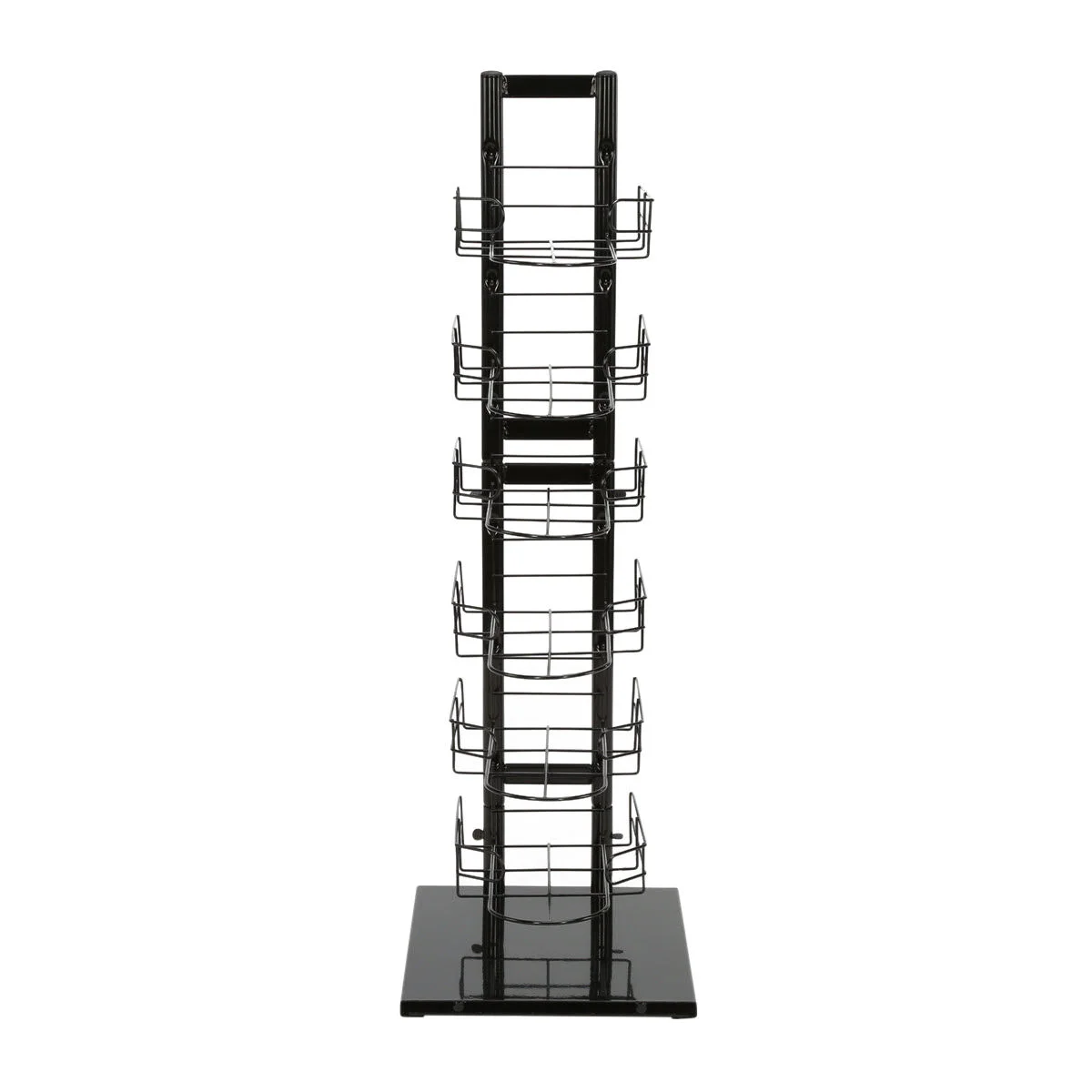 thumbnail image 2 of 4 Tier Black Wire Countertop Cap Rack – Holds 36-48 Hats – Display Stand 20x16 2 of 5