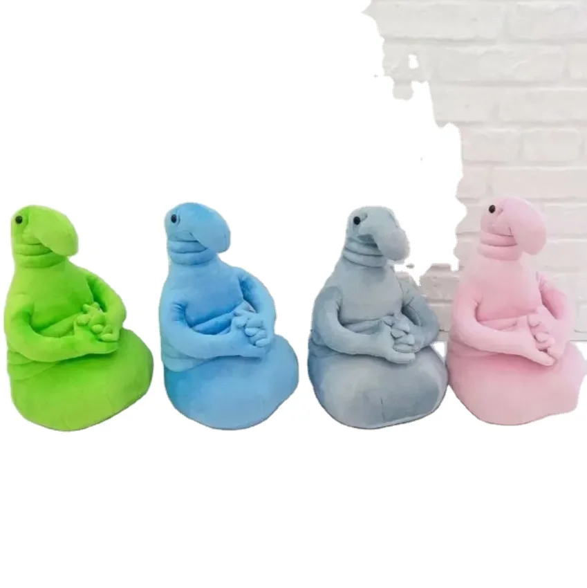 Zhdun Super Soft PP Cotton Washed Technique Meme Tubby Gray Blob