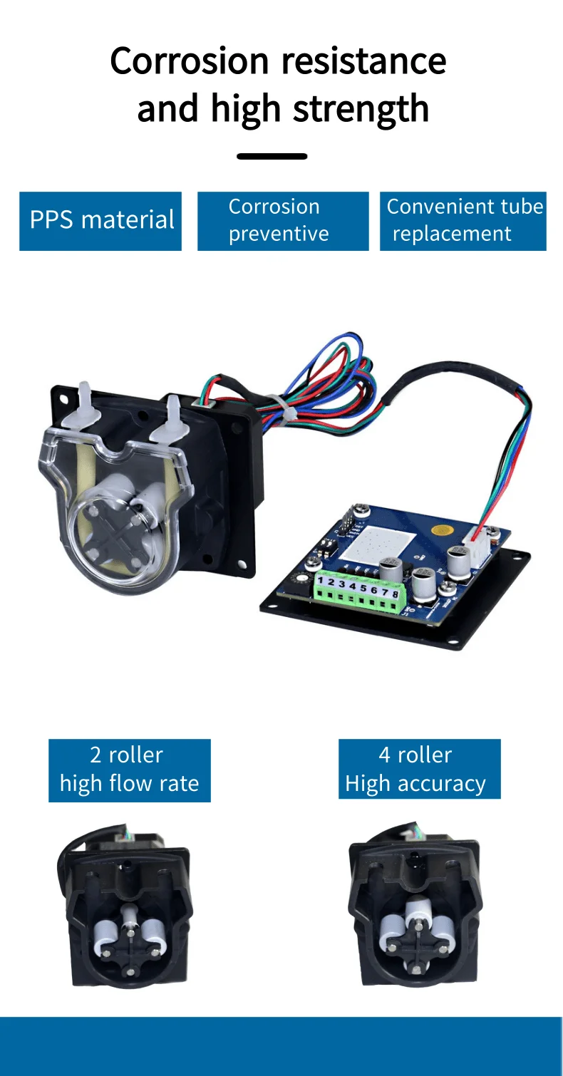 Ditrontech S3002b+jz15 Customized Dc 24v Peristaltic Pump Jz15b Small