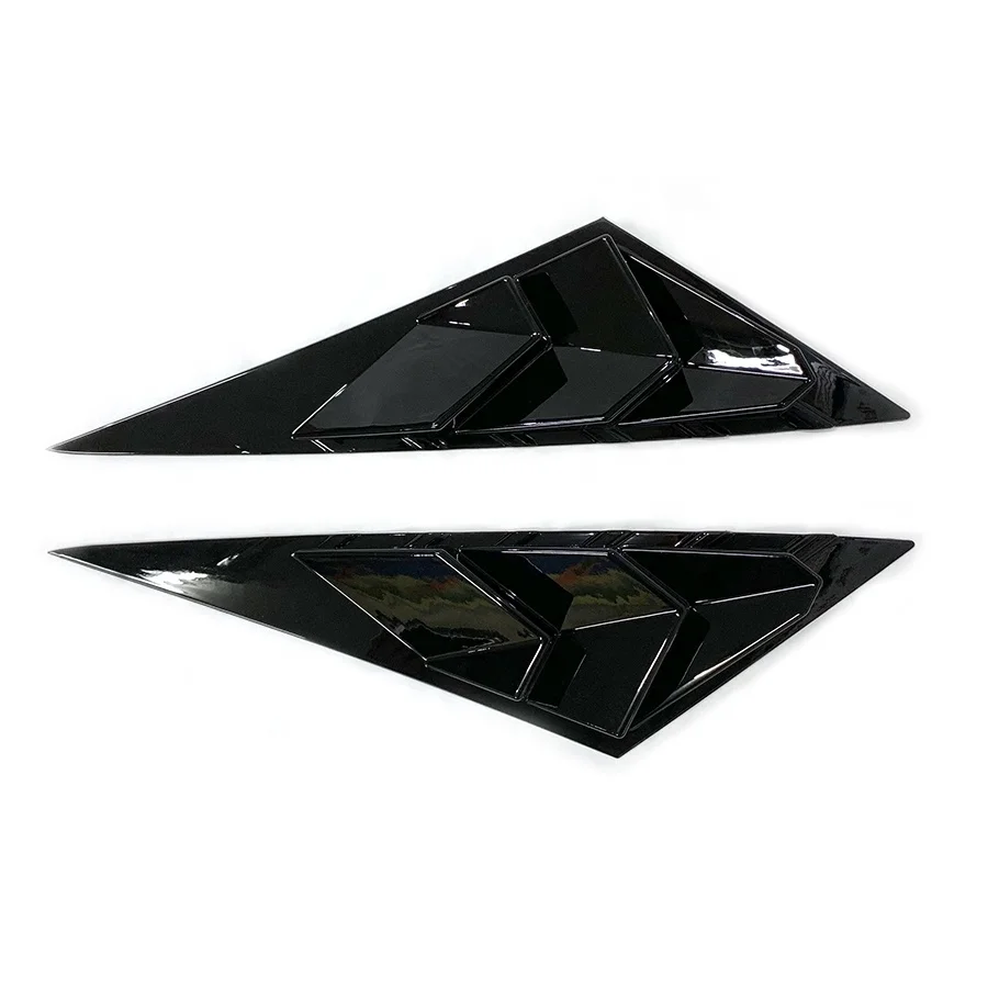 ABS Racing Style Auto Rear Side Window Louvers Car Side Window Louver Exterior Decoration for Hyundai Elantra 2021 2022 2023