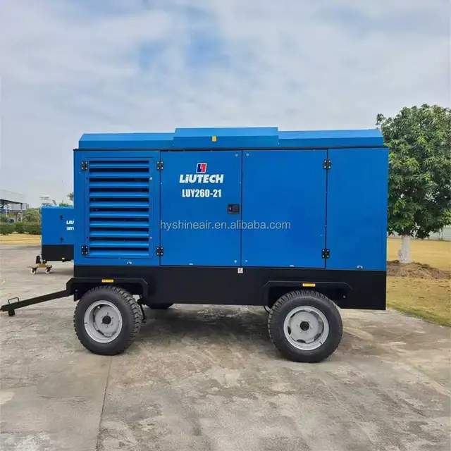 Liutech LUY280D-10 High-Performance Portable AC-Powered Air Compressor 10 bar 28 m³/min 988 cfm 380V 180kW Atlas Copco Air-end