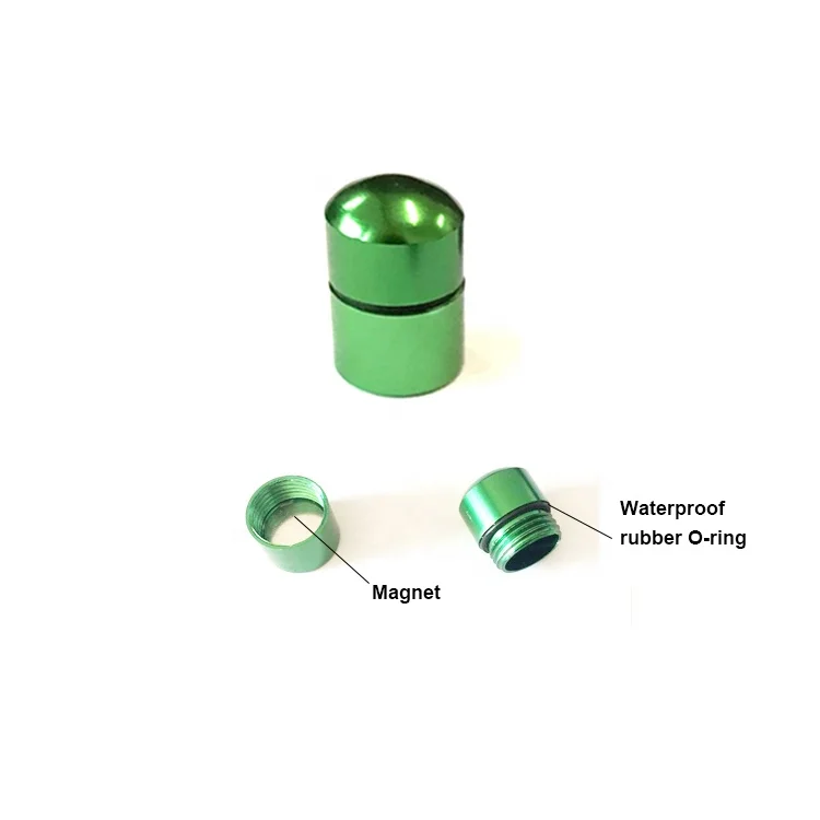 50pcs Nano Geocache Containers (O-ring, Plastic Bison Tubes, Cap Color  Choice)
