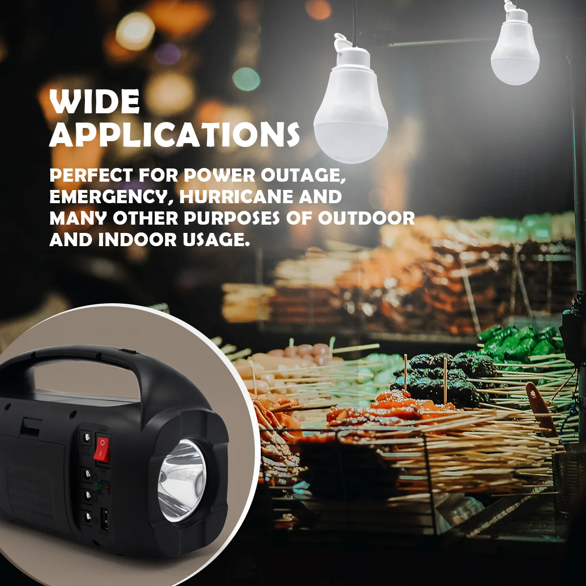 Dc Off Grid Led Flashlight Phone Charging Mini Solar System Power Kit Radio Portable Speaker