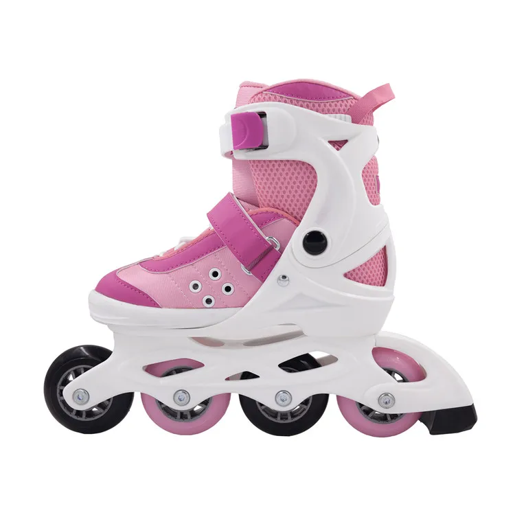 Top Sell OEM Kids Child Junior Teen Baby Inline Skate Shoes With Semisoft Lasting Toe Cap Adjustable Sizes Breathable Liner