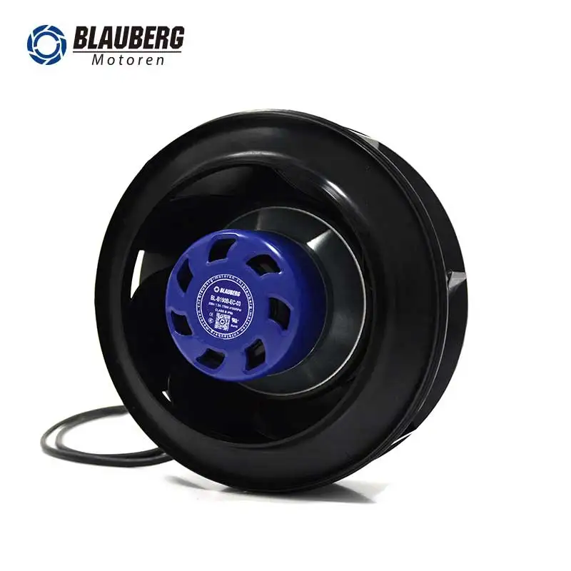 Blauberg Customizable AC Radial Backward Curved Squirrel Cage Fans Hydraulic Reversing Centrifugal Separator Plastic Impeller