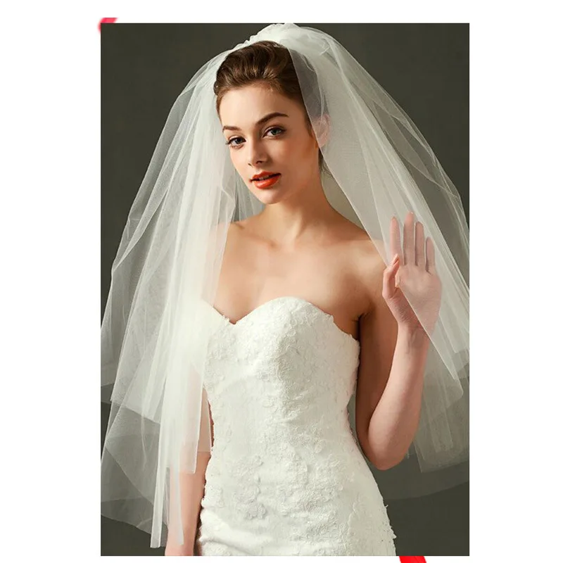 Cheap Style Multi Layers Fluffy Bridal Veil Wedding Accessories Bridal Veil  Wholesale Wedding Veil Shop Our Selection of Cheap Wedding Veils with Fluffy Layers