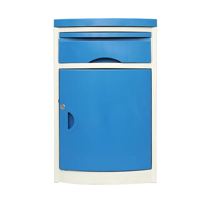 Best Price DP-C007 Medical Equipment Equipment ABS Material Hospital Bedside Cabinet With Wheels manufacture
