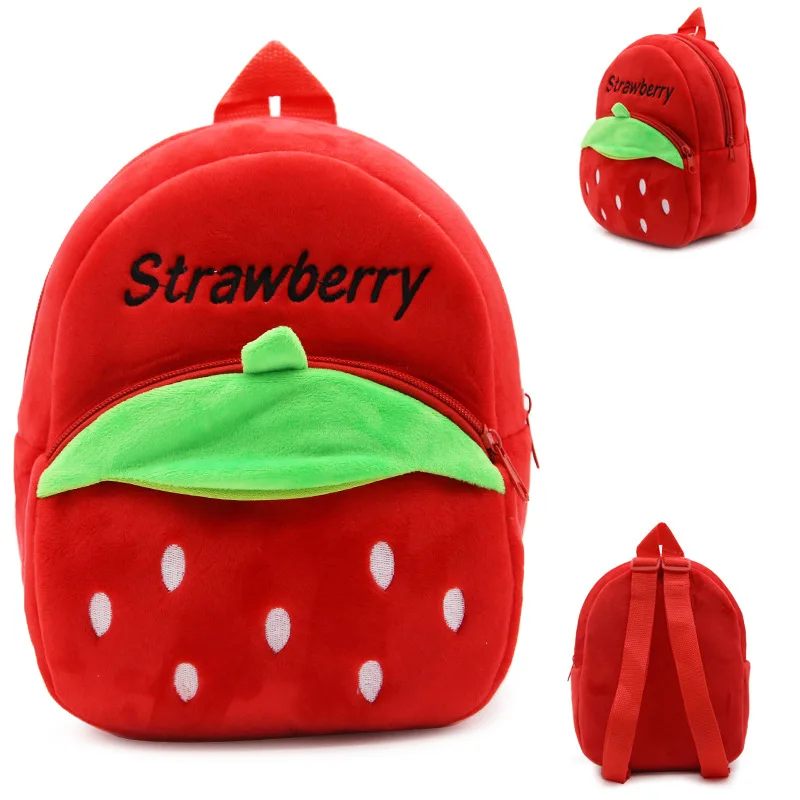 Small-sized Cute Unicorn Printing Cartoon Zoo Kid Animal Backpack Bags Kindergarten Children  Boys and Girls Plush School Bag