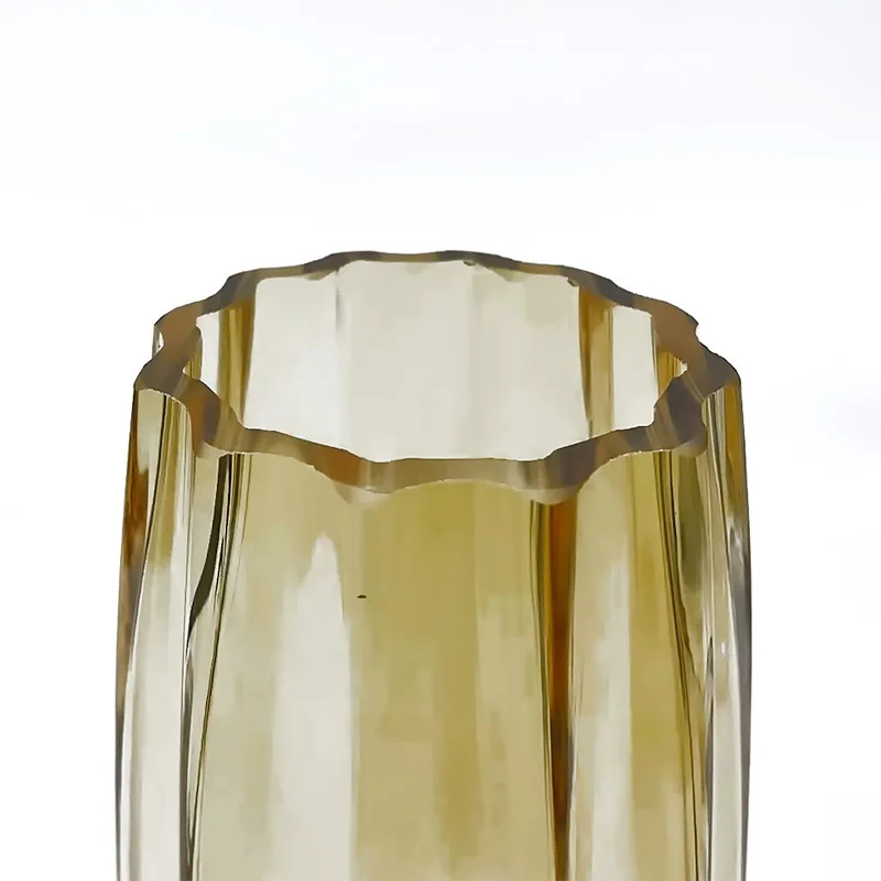Man Blown Home Decor Glossy Color Bling Ryan Glass Vase