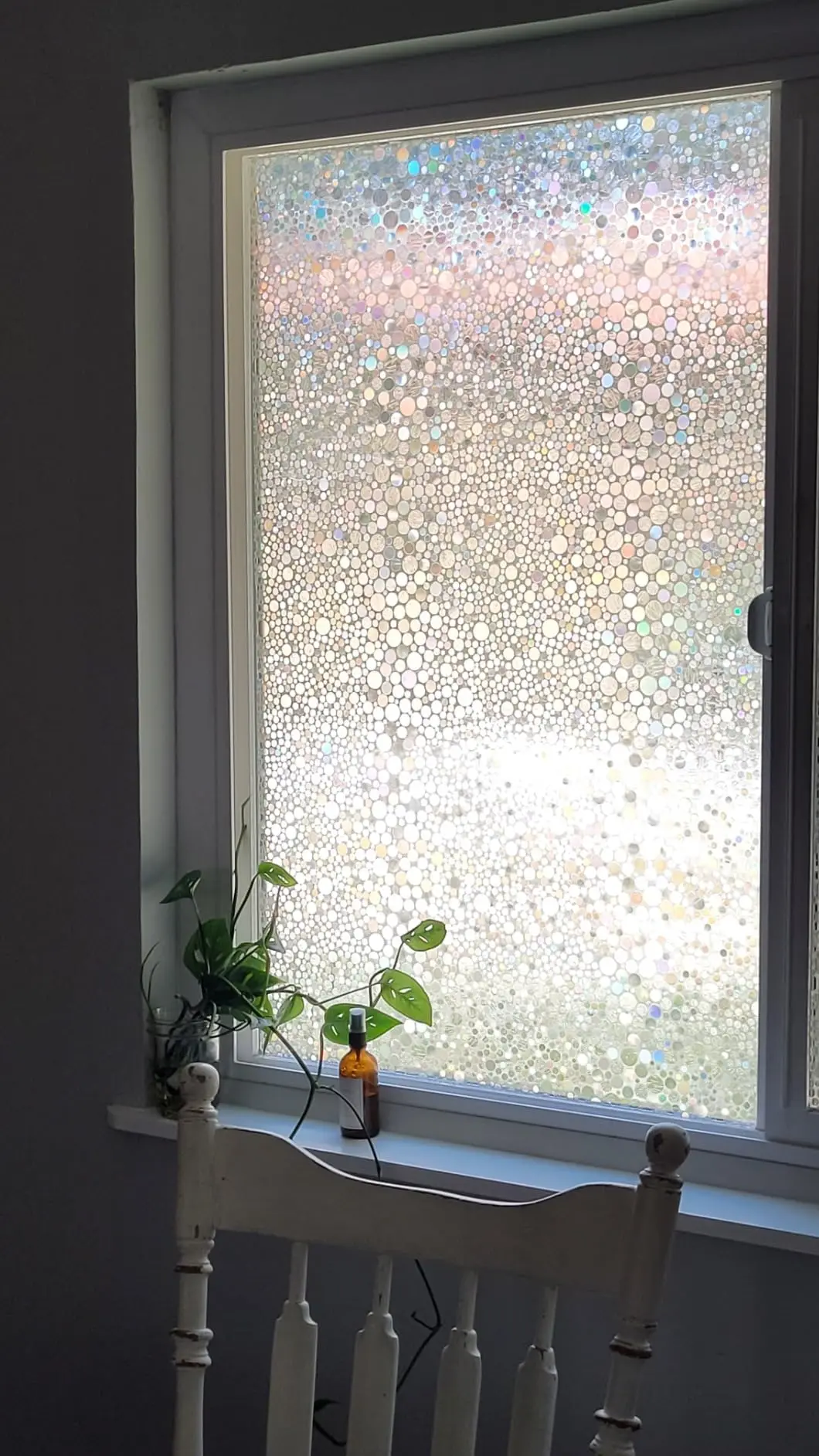 ARTISAN Rainbow Decorative Window Film Privacy Stained Glass Vinyl Self Adhesive Film Static Cling Insulation Window Sticker